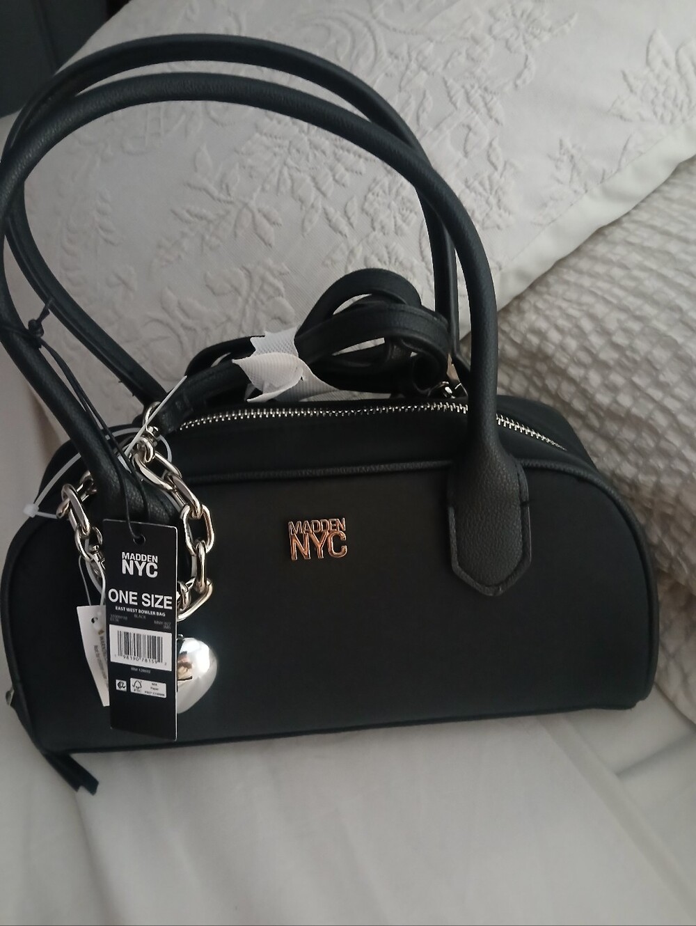 MADDEN NYC BLACK HANDBAG NWT